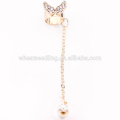 innovative aliexpress dangling alloy design long cuff chain jhumka earring